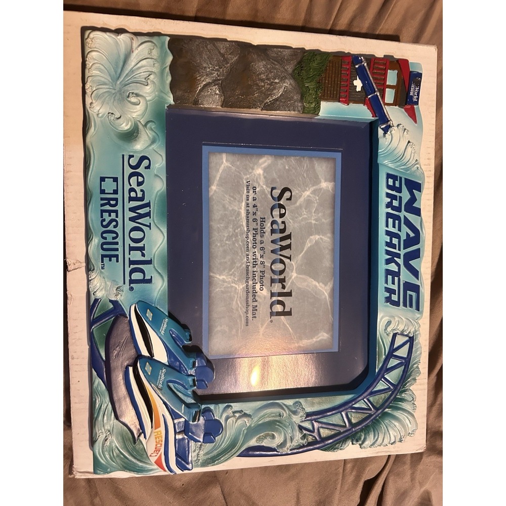 SeaWorld Wave Breaker Rescue Sea World 3D Photo Frame 6x8 4x6 Souvenir New